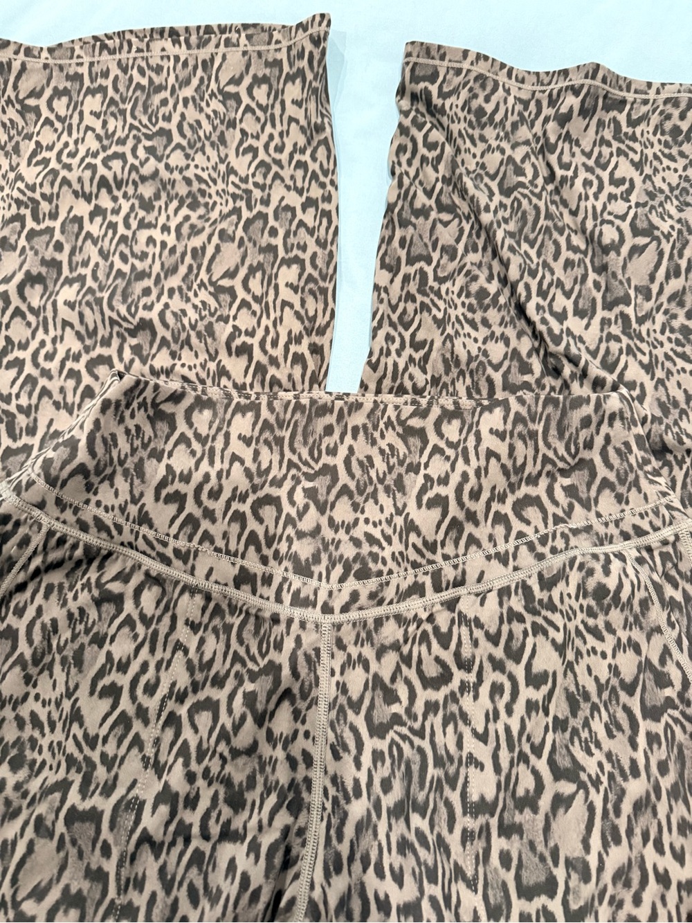 2 pairs of HALARA NWTLeopard Boot Cut Pants in tan and BlacK/Gray and Black - Picture 3 of 6